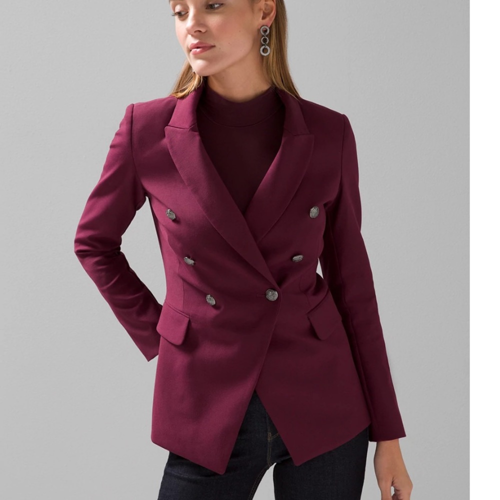 Studio blazer in port